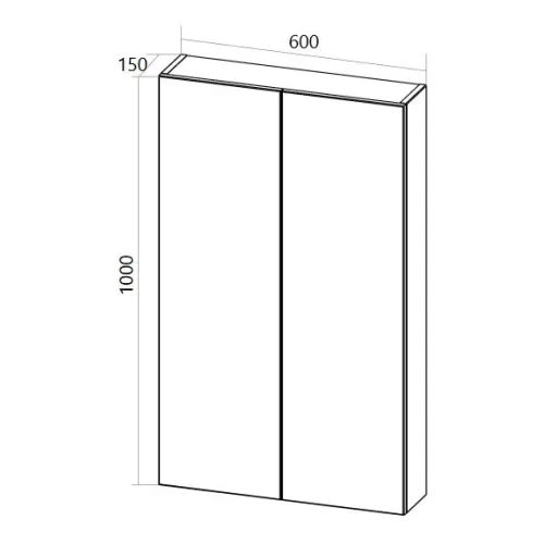 Шкаф подвесной 1Marka Gaula 60, Выбрать цвет: Белый, изображение 4