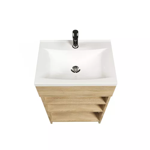 Тумба напольная с раковиной 1Marka Revo с 3 полками, изображение 3