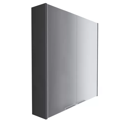 Зеркальный шкаф 1Marka Gaula, Выбрать размер: 60, Выбрать цвет: Черный