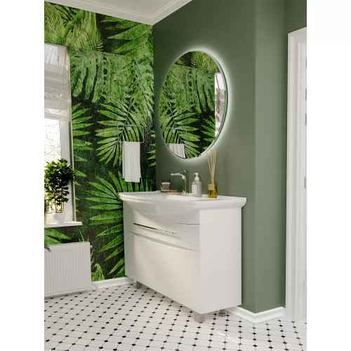 Тумба напольная с раковиной 1Marka Lina New, Выбрать размер: 105, изображение 5