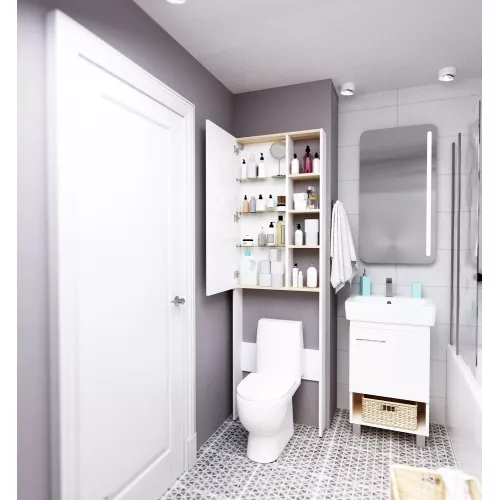 Шкаф напольный 1Marka Gaula 60, Выбрать цвет: Белый, изображение 4