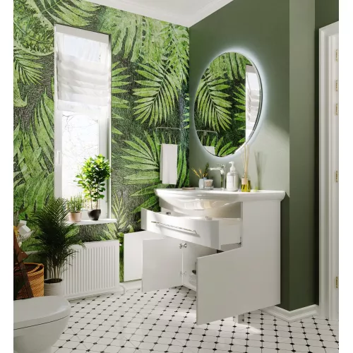 Тумба напольная с раковиной 1Marka Lina New, Выбрать размер: 105, изображение 4