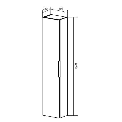 Пенал подвесной 1Marka Lina, изображение 6