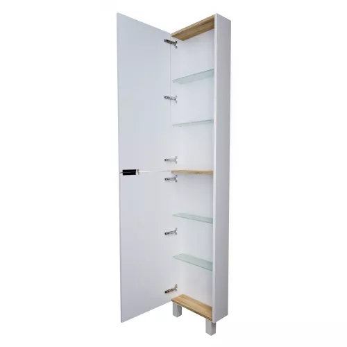 Пенал напольный 1Marka Gaula, Выбрать цвет: Белый, изображение 2