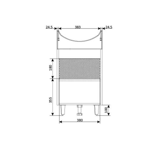 Тумба напольная без  раковины 45/50 1Marka Story с дверцами, Выбрать размер: 45, изображение 7