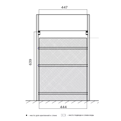 Тумба напольная с раковиной 1Marka Revo с 3 полками, изображение 9