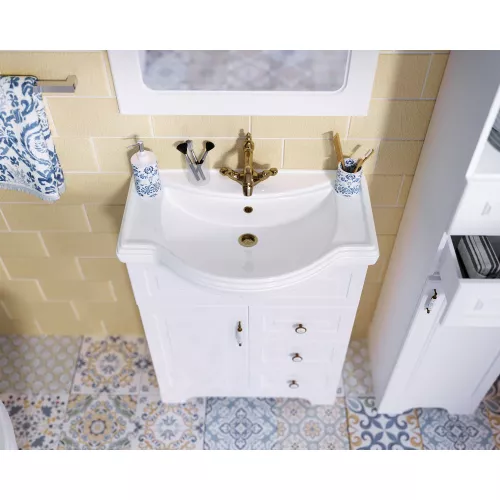 Тумба напольная без  раковины 1Marka Прованс, Выбрать размер: 65, изображение 4