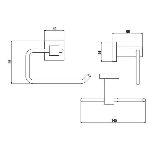 Бумагодержатель Timo Selene 10041, изображение 2