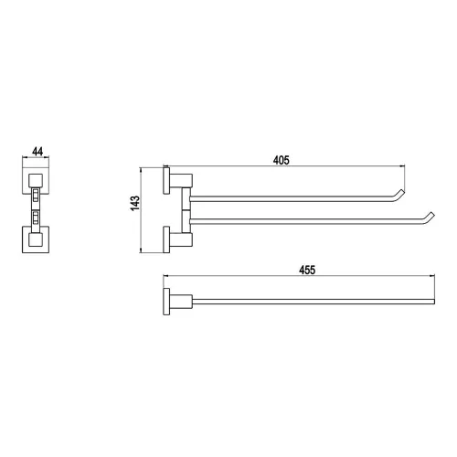 Полотенцедержатель Timo Selene 10059/00, изображение 2