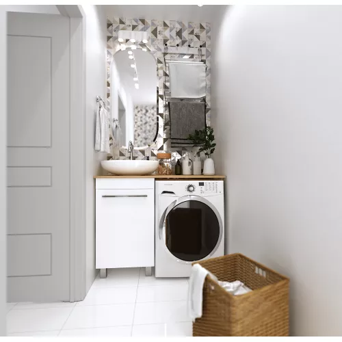 Тумба под столешницу  48Н 1д.  без раковины 1Marka Wash, изображение 3