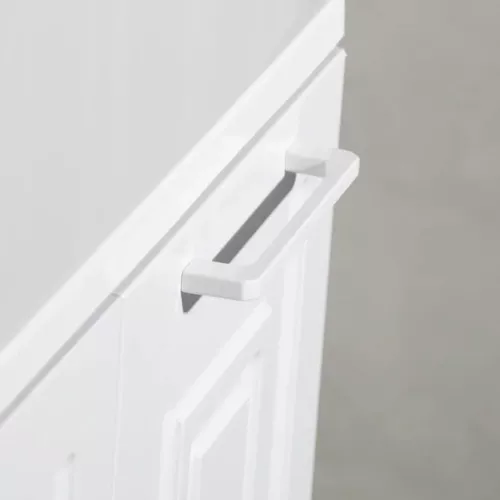 Тумба напольная с раковиной Style Line Альба (2 ящ./корзина) Барселона 90 Левая, Люкс, белый, PLUS, Ориентация: левая, изображение 7