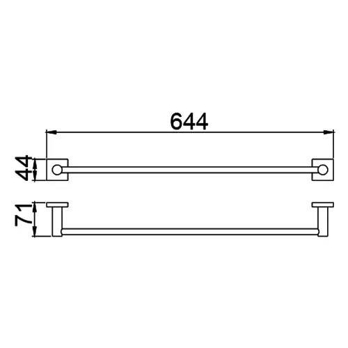 Полотенцедержатель Timo Selene, Выбрать цвет: Черный, изображение 3