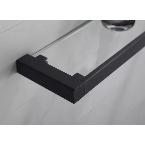 Полка в ванную стеклянная Timo Selene, Выбрать цвет: Черный, изображение 3