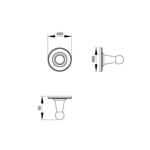 Вешалка Timo Nelson, Выбрать цвет: Хром, изображение 2