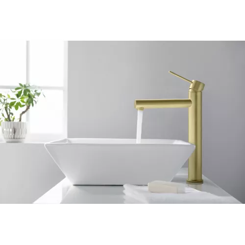 Смеситель для раковины-чаши Timo Saona 2311, Выбрать цвет: Золото, изображение 3