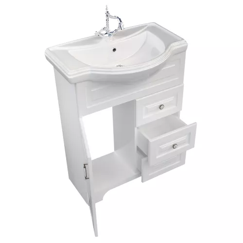 Тумба напольная без  раковины 1Marka Прованс, Выбрать размер: 65, изображение 2