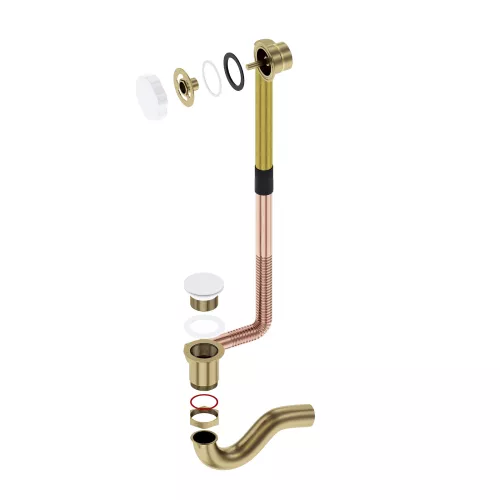 Слив перелив Timo 8004/16, Выбрать цвет: Белый, изображение 2