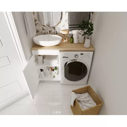 Cтолешница 110 под стиральную машину Wash 1Marka, Выбрать цвет: Дуб Сонома, изображение 3