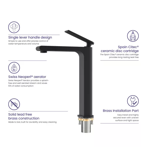 Смеситель для раковины-чаши Timo Anni 2711/03F, изображение 4