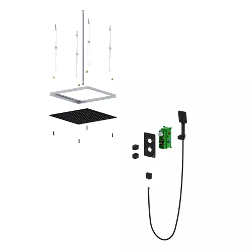 Душевая система встроенная с термостатом Timo Petruma SX-5029/17SM золото матовое, изображение 2