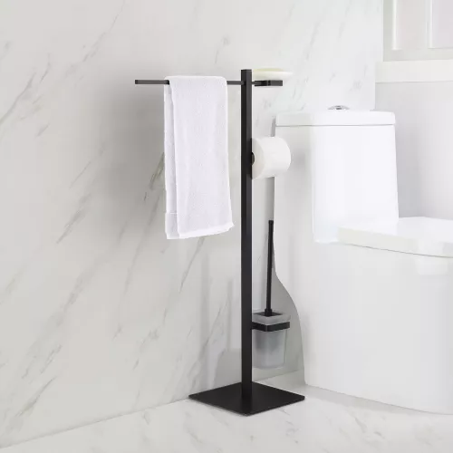 Стойка в ванную комнату Timo Selene, Выбрать цвет: Черный, изображение 3