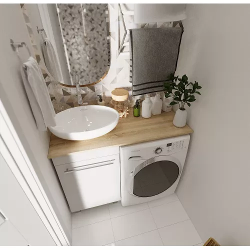 Cтолешница 110 под стиральную машину Wash 1Marka, Выбрать цвет: Дуб Сонома, изображение 2