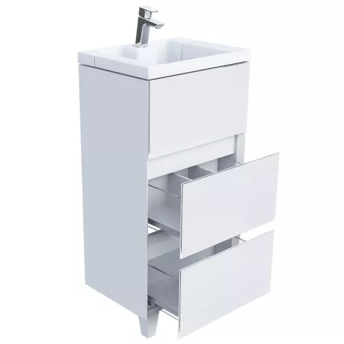 Тумба напольная с раковиной 1 Marka Bumble 2 ящика, Выбрать размер: 40, изображение 2