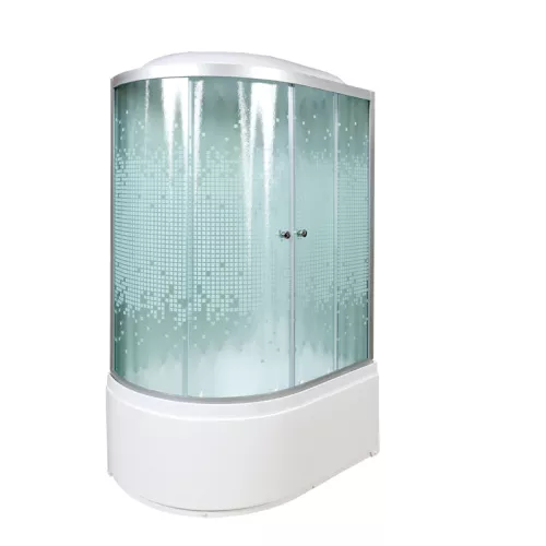 DTO Душевая кабина L920 , с рисунком , хром, 120*80, Ориентация: правая, Комплектация: стандартная, изображение 2