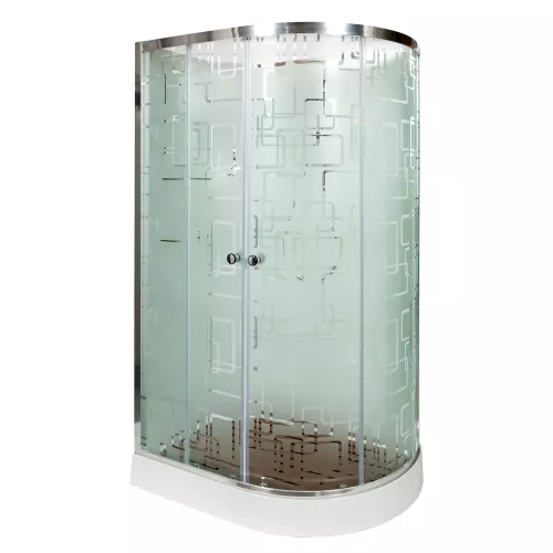 DTO Душевая кабина EM1511/ EM1512  L/R, Выбрать размер: 80х120, Ориентация: левая, Комплектация: без крыши, изображение 2