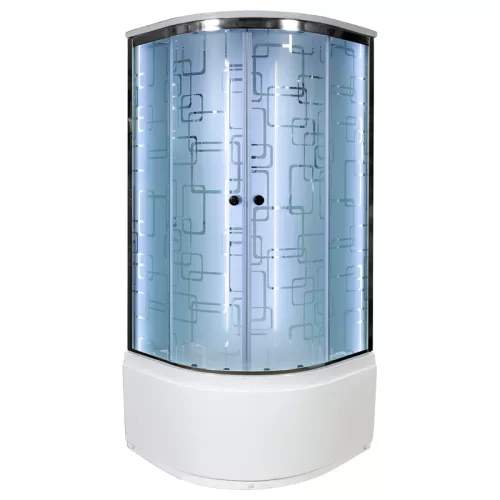 DTO Душевая кабина EM4510 EM4590, Выбрать размер: 100х100, Комплектация: LED подсветка, изображение 2