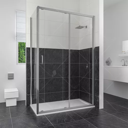 Душевой уголок RGW CL-48 (CL-14 + Z-050-1), Цвет стекла: прозрачное, Цвет профиля: Хром, Выбрать размер: 140x80, изображение 2