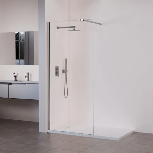 Перегородка для душа RGW WA-001, Цвет стекла: прозрачное, Цвет профиля (вариация): Хром, Выбрать размер: 120