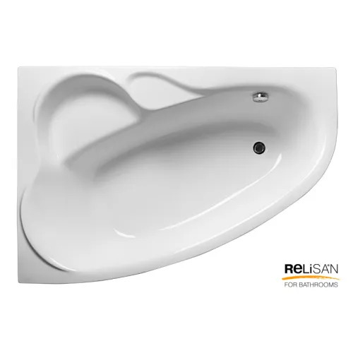 Ванна  акриловая Relisan Ariadna L/R, Выбрать размер: 135х95, Ориентация: левая, изображение 3