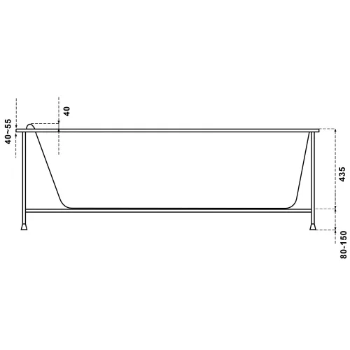 Ванна акриловая Relisan Eco Plus Мега, Выбрать размер: 160х70, изображение 5