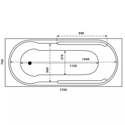 Ванна акриловая Relisan Eco Plus Прага 150*70, 170*70, Выбрать размер: 170х70, изображение 4