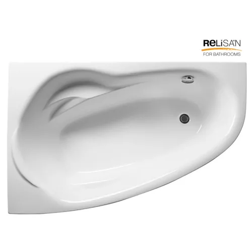 Ванна  акриловая Relisan Zoya 140*90 / 150*95 L/R, Выбрать размер: 140х90, Ориентация: левая, изображение 3