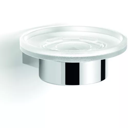 Gedy G-Canarie  настенная стеклянная мыльница   хром