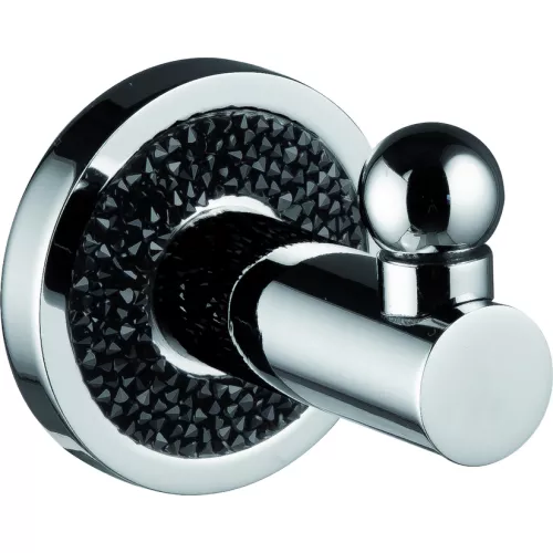 Аксессуары/Комплектующие: Sanibano Ebano  крючок одинарный   хром-кристаллы Swarovski black 1 в магазине Акватория