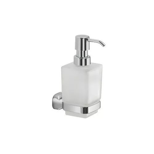 Gedy G-Stelvio  настенный стеклянный дозатор с пластиковой помпой   хром