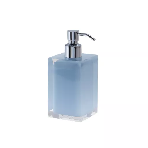 Gedy G-Rainbow  настольный дозатор с загнутым носом   хром - небесно-голубой