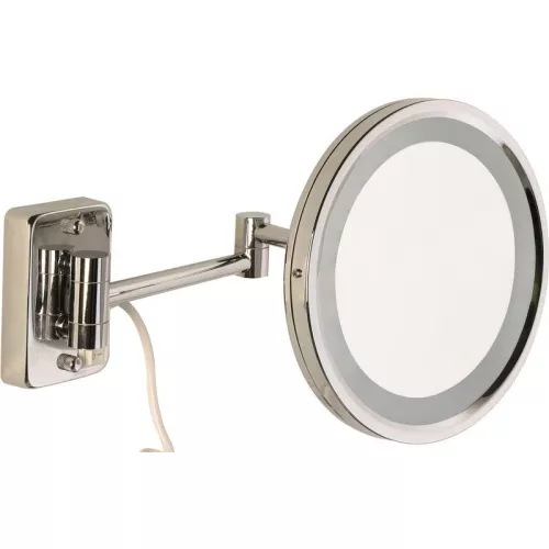 Аксессуары/Комплектующие: Sanibano  настенное круглое зеркало (3x) с LED подсветкой (без провода и вилки)   хром 1 в магазине Акватория