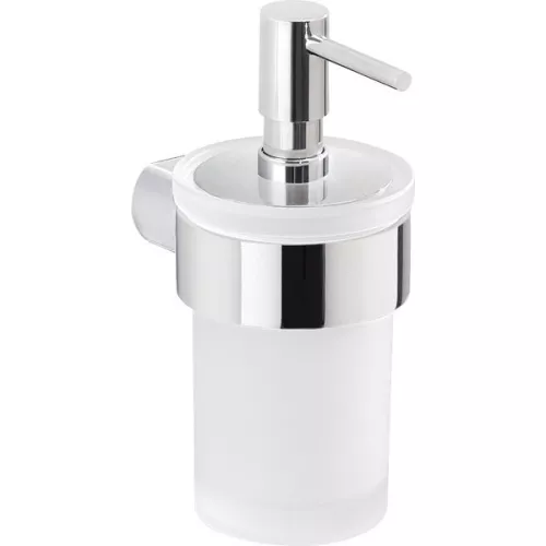 Gedy G-Pirenei  настенный стеклянный дозатор   хром