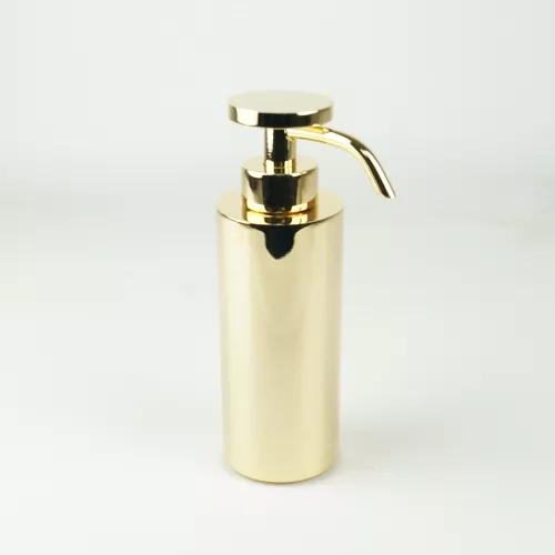 Surya Metall  круглый металлический дозатор с помпой V6   золото