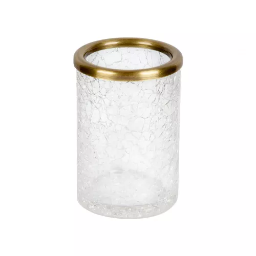 Аксессуары: Surya Crystal  стакан   светлая бронза - эффект битого стекла 1 в магазине Акватория
