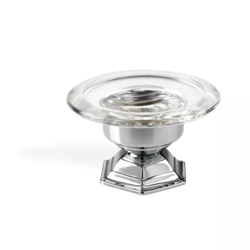 Stil Haus Marte  настольная стеклянная мыльница   хром