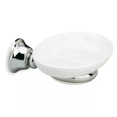 Stil Haus Smart  настенная керамическая мыльница   хром - белая керамика, изображение 2