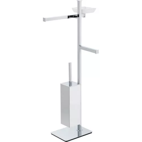 Stil Haus Urania  cтойка: мыльница + полотенцедерж. + бумагодерж.+ ёрш металлический   хром