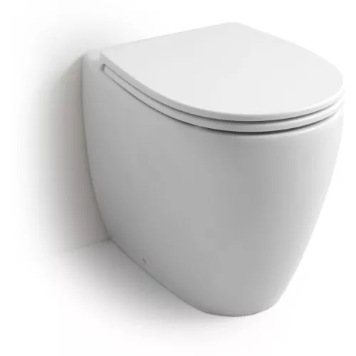 Санфаянс: Напольный унитаз White Ceramic Basic W020101 белый глянцевый 1 в магазине Акватория