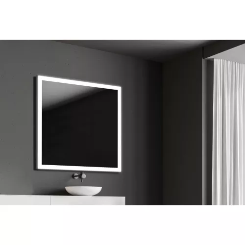 Мебель для ванной: Зеркало Xpertials ETNA 100х80 см С LED подсветкой, с кнопкой вкл/выкл и антизапотевания на полотне 1 в магазине Акватория