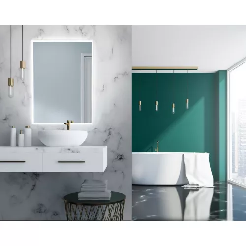 Мебель для ванной: Зеркало Xpertials AMIRA 80 см С LED подсветкой и датчиком вкл/выкл на полотне 1 в магазине Акватория